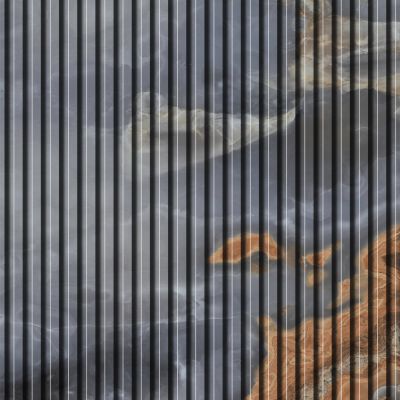 高清大理石格栅波浪板