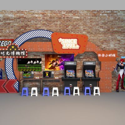 复古场景 时光印象 80后场景  复古美陈 游戏场景