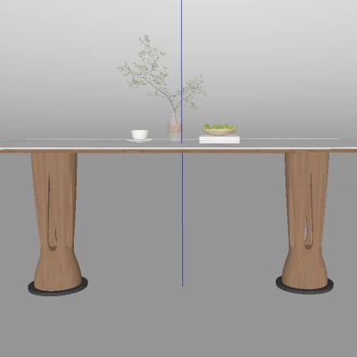 现代中古风餐桌椅