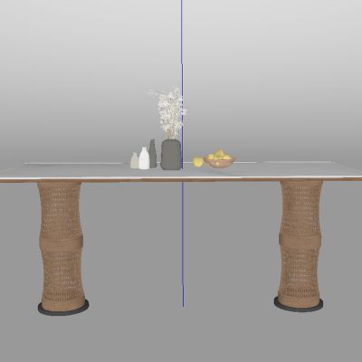 现代中古风餐桌椅