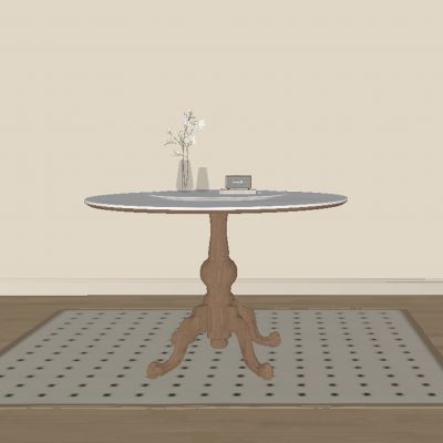 现代中古风餐桌椅