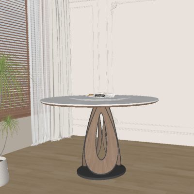 现代中古风餐桌椅