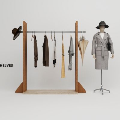 服装店货架挂衣架