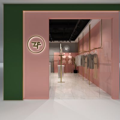 服装店展厅设计3D模型