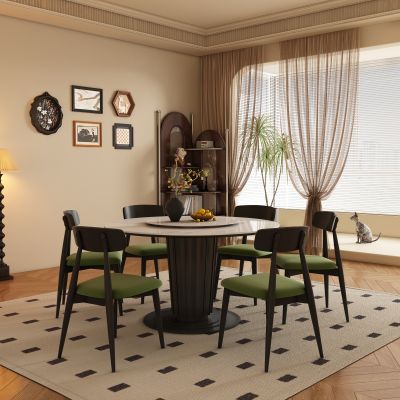 中古风餐厅 餐桌椅