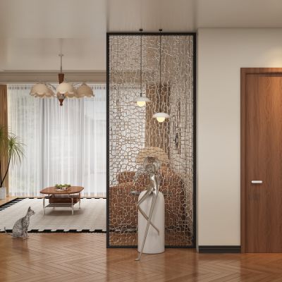 中古风玄关过道 隔断