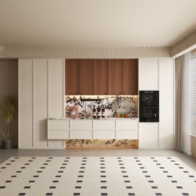 现代中古风酒柜