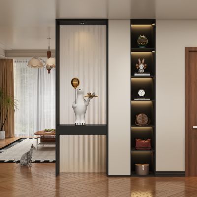 中古风玄关过道 隔断