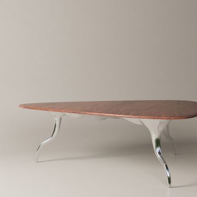 Todd Merrill Studio 实木餐桌 异型金属餐桌