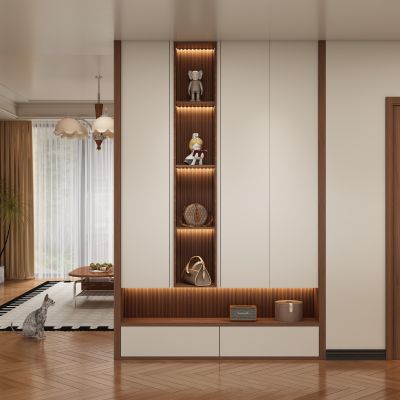 中古风玄关柜 隔断