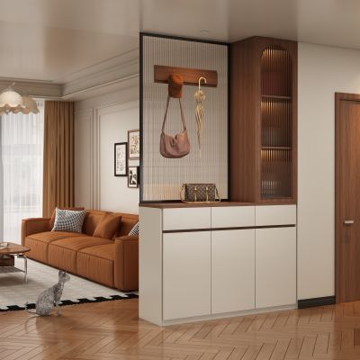 现代中古风玄关柜过道 过道