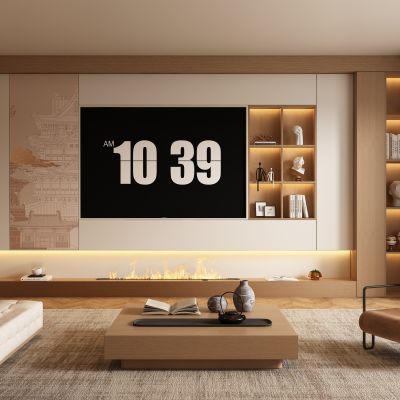 宋式新中式客厅 电视柜