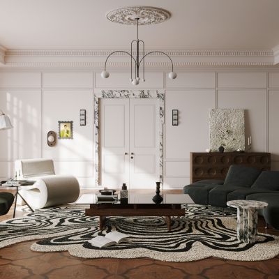 法式家居客厅 横厅 大平层