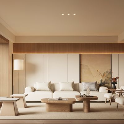 新中式宋式风客厅