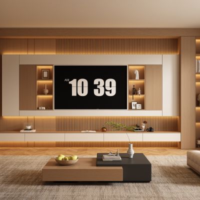 宋式中古风新中式客厅