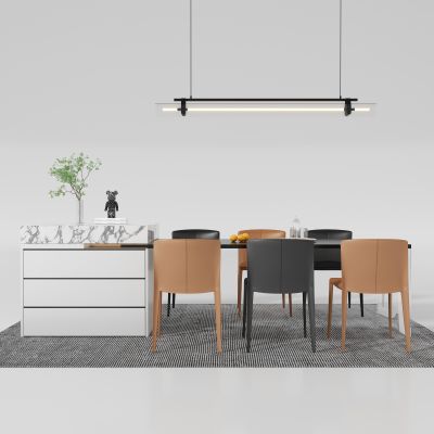 现代岛台 餐桌椅