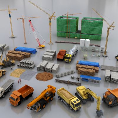 现代施工设施组合