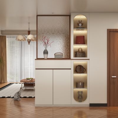 现代中古风玄关柜过道 过道