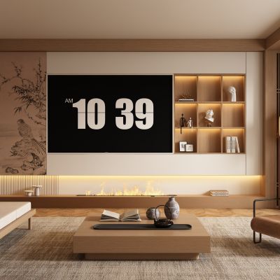 宋式新中式客厅 电视柜