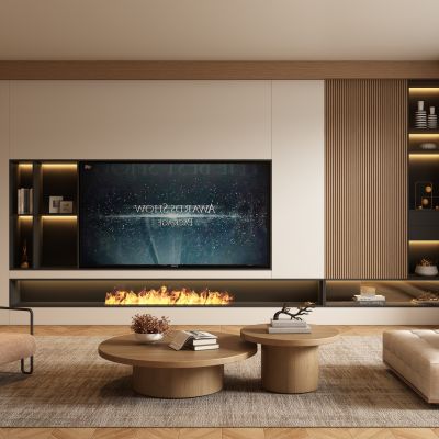 宋式新中式客厅 电视柜