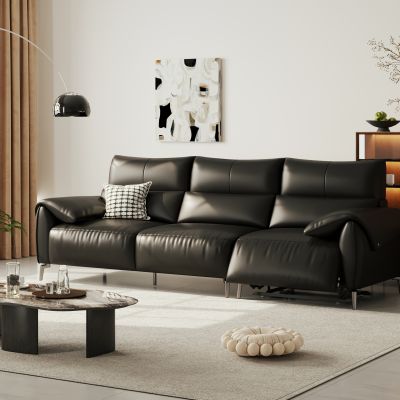 现代电动沙发 皮质沙发 多人位沙发