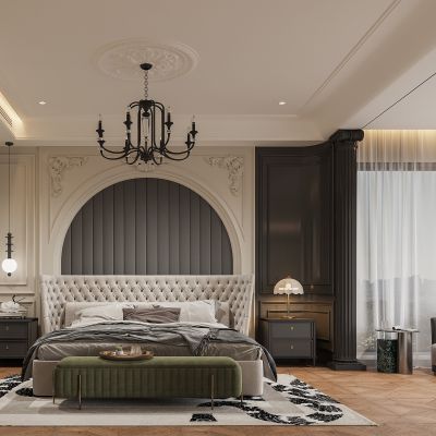 法式卧室衣帽间