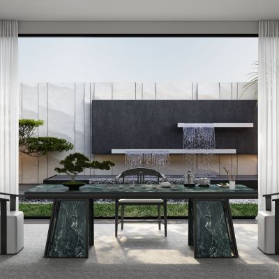 现代茶室 茶桌椅