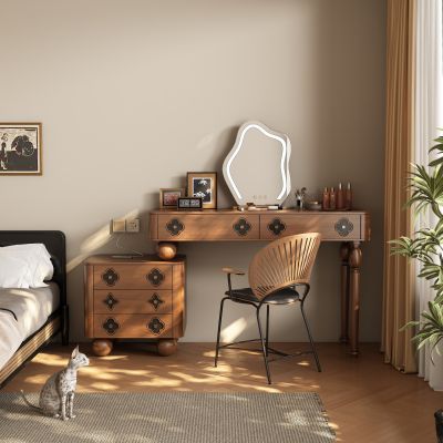 现代中古风梳妆台