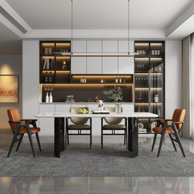 现代餐厅 餐桌椅