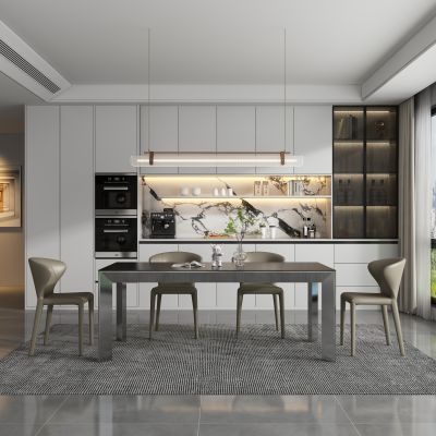 现代餐厅 餐桌椅