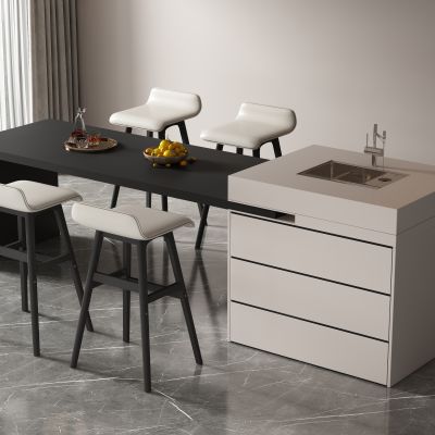 现代岛台餐桌椅 吧台