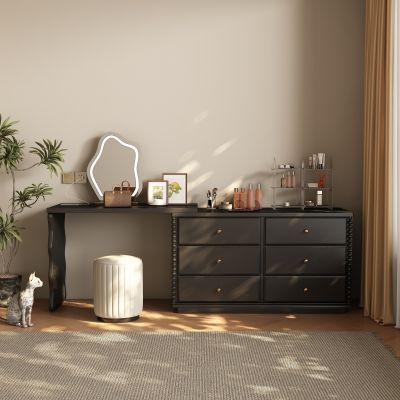 现代中古风梳妆台