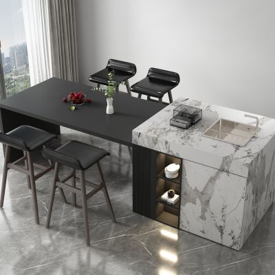 现代岛台餐桌椅 吧台