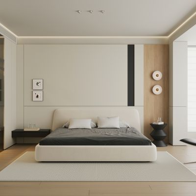 现代简约卧室 飘窗卧室 主卧 次卧 无主灯卧室