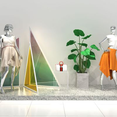 现代橱窗模特美陈