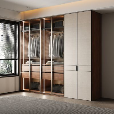 现代轻奢衣柜 定制衣柜 成品衣柜 