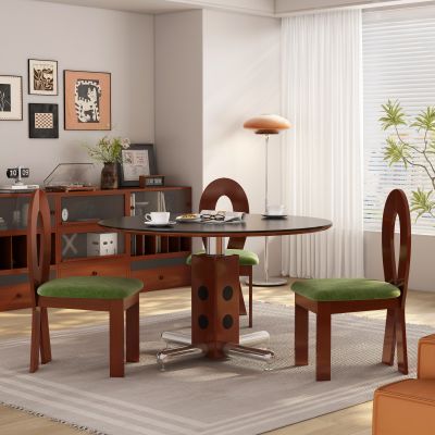 现代中古风餐厅 餐桌椅