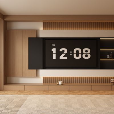 宋式新中式电视柜背景墙