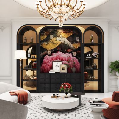 法式客厅装饰酒柜
