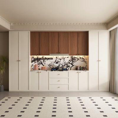 现代中古风酒柜 餐边柜