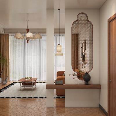 中古风玄关 隔断