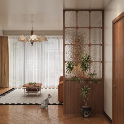 中古风玄关 隔断