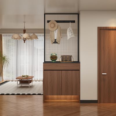 中古风玄关过道 隔断