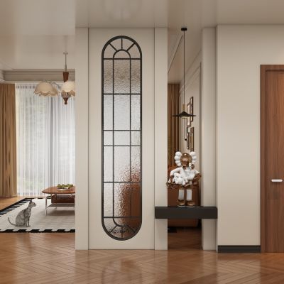 中古风玄关过道 隔断
