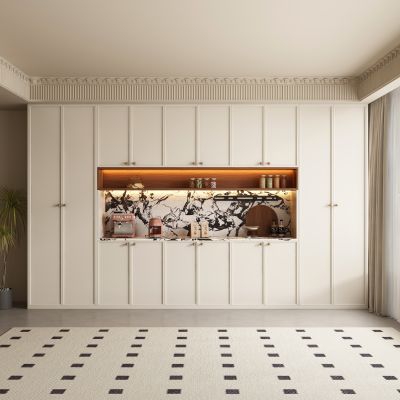 现代中古风酒柜