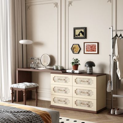 法式复古梳妆台 成品梳妆台 梳妆凳