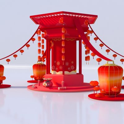 新中式灯笼美陈