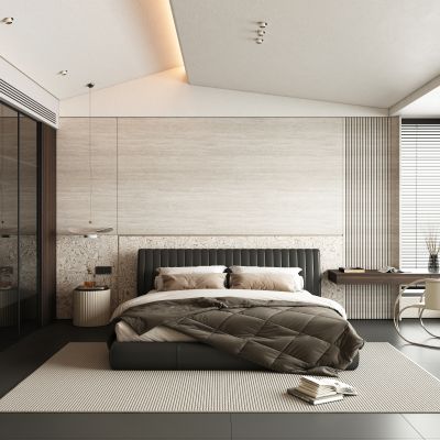 意式极简衣帽间 现代简约衣帽间 半开放式衣帽间