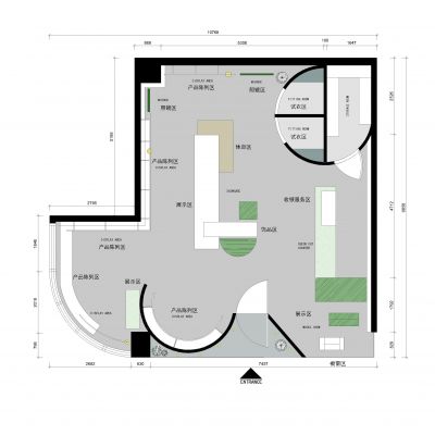 服装店平面布置图