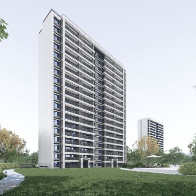 高层现代典雅住宅